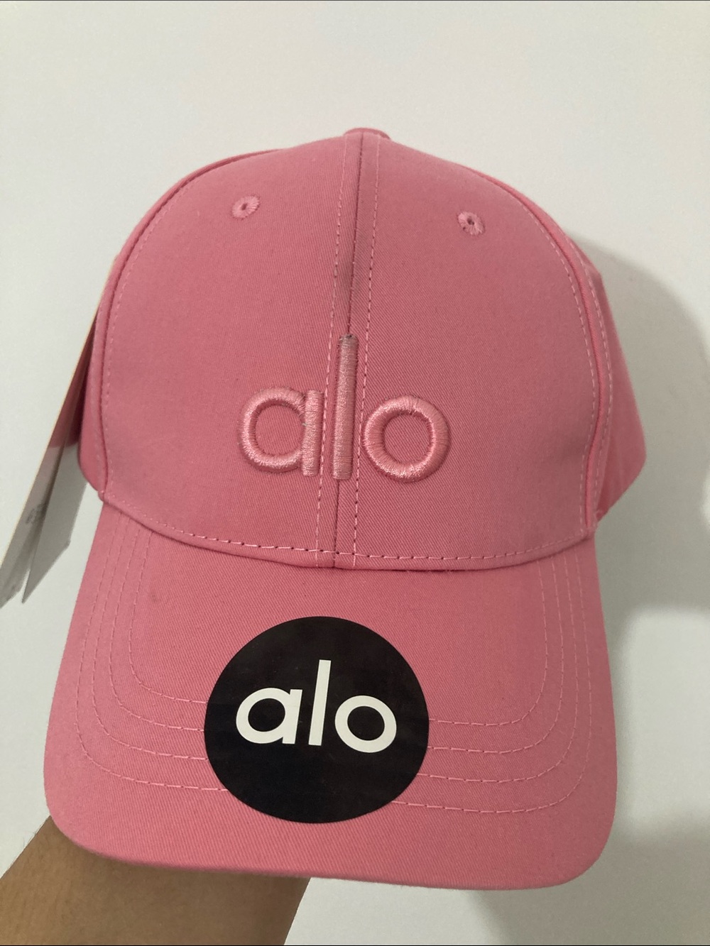 ALO Yoga Kids Rose Pink Baseball Cap with Embroidered Logo